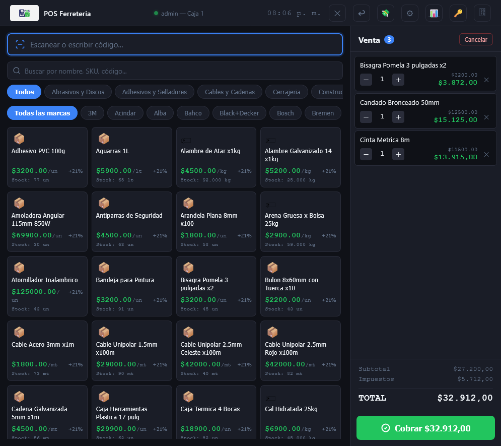 POS Ferretería - Punto de Venta